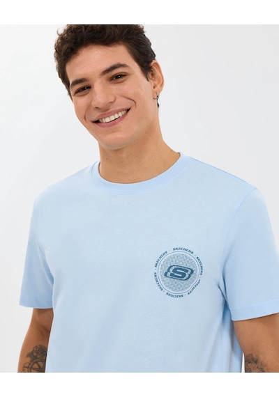Skechers M Regular Mavi Erkek T-shirt S2610119-0721