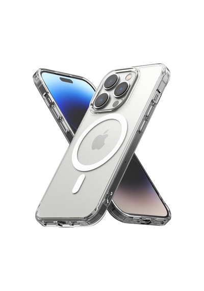 Apple İphone 15 Pro Max Uyumlu Magsafe Kılıf Kamera Korumalı Sararma Karşıtı Silikon Şeffaf Kılıf Çok Renkli