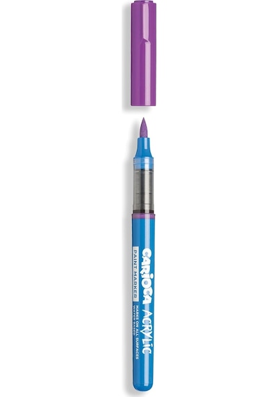 Carioca Akrilik Paint Marker Su Bazli Fırça Uçlu 10'lu Çok Renkli