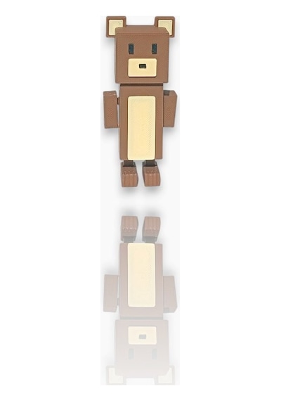 Super Bear Adventure, Baaren-şika, Penguen, Tilki, Tavşan, Timsah, Arı Loy3d 9 Cm Kahverengi