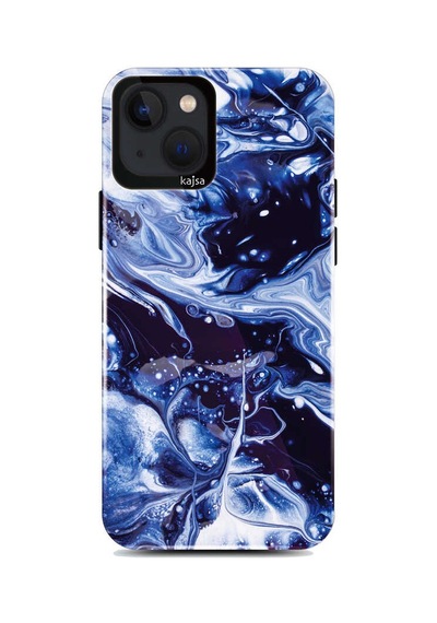 Kajsa Apple Uyumlu iPhone 13 Kılıf Ebru Desenli Kajsa Lava Kapak ZORE-219812