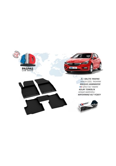 Opel Astra K 4d Havuzlu Paspas Omsa
