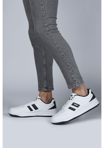 Jump 28505 Beyaz - Siyah Erkek Sneaker Günlük Spor Ayakkabı