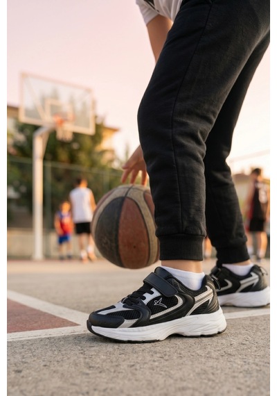 In Step Sarox Unısex Siyah Çocuk Spor Ayakkabı