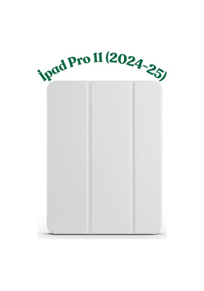 Fuchsia İpad Pro 11" M5 - 2025 İle Uyumlu Smart Cover Kalemlik Bölmeli Standlı Tablet Kılıfı Kapaklı Kılıf