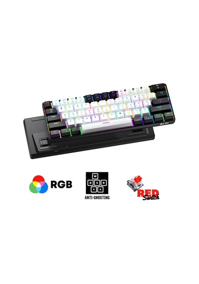 Miaxtreme T60 V2 Wb Rgb Türkçe Q Red Switch Oyuncu Gaming Klavye 61 Tuş Gaming Oyuncu Klavyesi