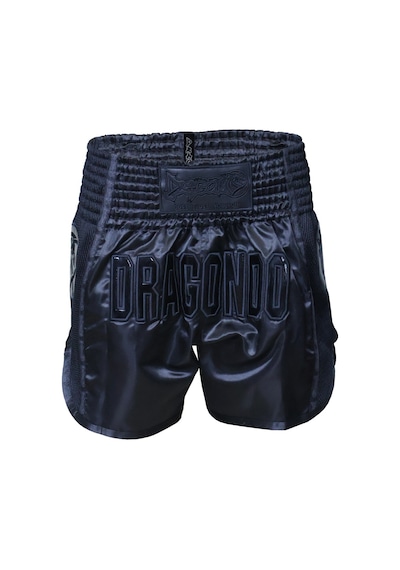 Dragondo Mt3030 Dark Night Muaythai Şortu Kick Boks Şortu Siyah