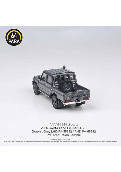 Para64 Toyota 2014 Land Cruiser Double Cab Pickup Lc79 Graphite Grey Rhd Pa-65682 Çok Renkli