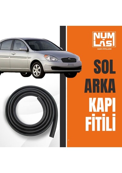 Hyundai Accent 2006-2012 Sol Arka Kapı Fitili-a Kalite-numlas-nm6353
