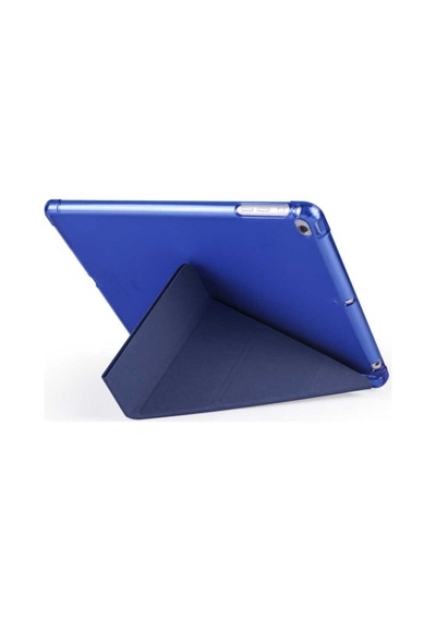 Apple Ipad 9.7" 2018 Kılıf Kalem Bölmeli Tri Folding Smart Katlanabilir Standlı 360 Tam Koruma Kapaklı Kılıf