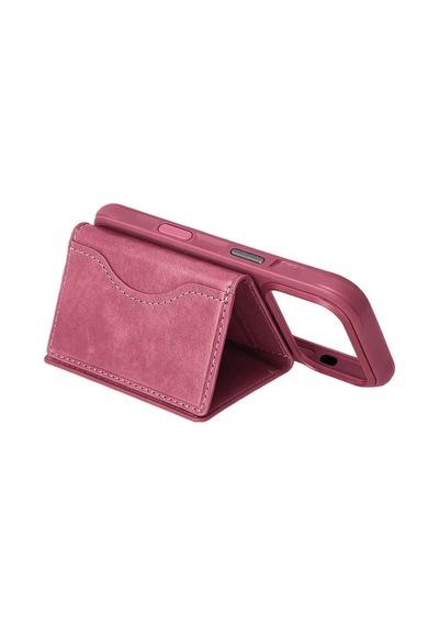 Joko Tema Magsafe Deri Kartlık - Pembe Diğer