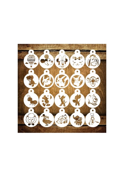 Kk Swords Cakes Stencil St479 Çizgi Karekterler Yüz Boyama,pasta, Kurabiye, Kek Süsleme Şablonları Diğer