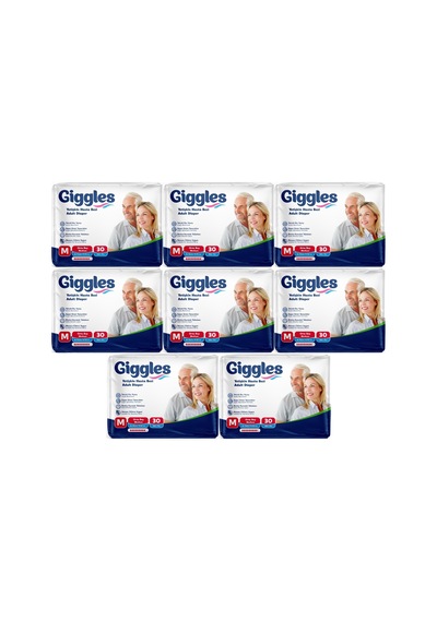 Giggles Hasta Bezi Yetişkin Bel Bantlı Tekstil Yüzey M 240 Adet M