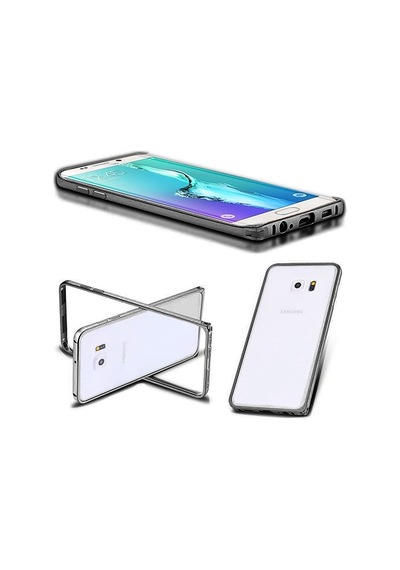 Samsung Uyumlu Galaxy S6 G920 Bumper Çerçeve Kılıf Siyah