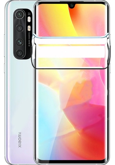 Kilifone - Mi Note 10 Lite Uyumlu - Ekran Koruyucu Süper Pet Ekran Koruyucu Jelatin - Şeffaf