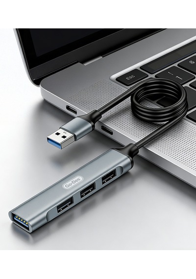 Go Des Gd-uc701s Usb3.0 + Usb2.0 + Usb1.1 + Usb-a Bağlantılı 4in1 Hub Siyah