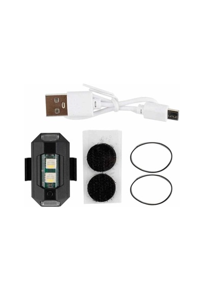 Mini Çakarlı Rgb Usb Li Sarjzlı Ucak Led