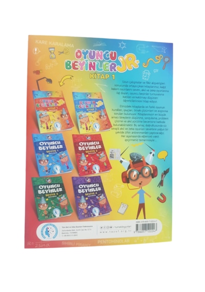 Tazof Oyuncu Beyinler Jr. Seviye 1-2 2 Kitap Bir Arada