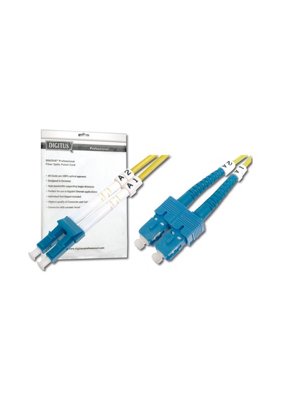 Assmann Dk-2932-10 Digitus Lc-Sc Fiber Optik Patch Kablo. 10 Metr