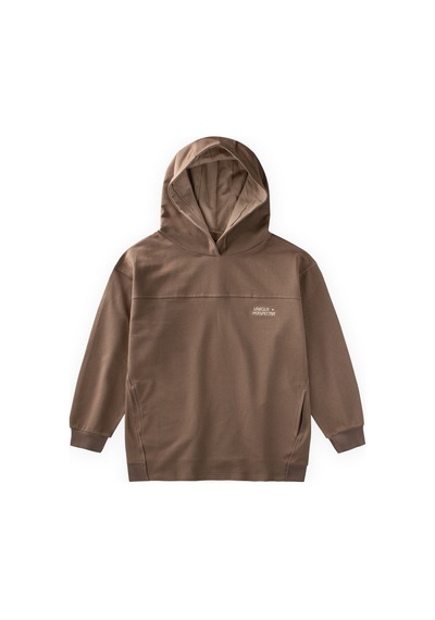 Cigit Kapşonlu Cepli Sweatshirt 8-12 Yaş Vizon