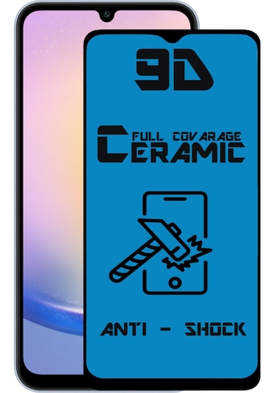 Samsung Galaxy Uyumlu A25 5g Tam Kaplayan Seramik Nano Esnek Ekran Koruyucu Cam