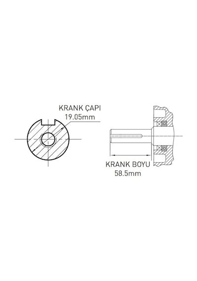 Kama By Reis GK210 7 Hp Kamalı İpli Benzinli Motor