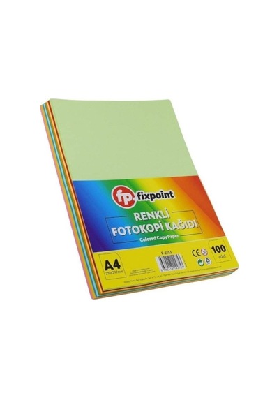 A4 Renkli Fixpoint Fotokopi Kağıdı 100'lü P-2753