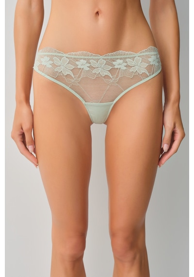 Suwen Scarlet Dantelli Brazilian String Külot Wsl10210205298 Su Yeşili