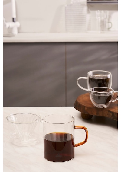 Karaca Draco Borosilikat Cam Kahve Demleme Ekipmanı 450 Ml Orange