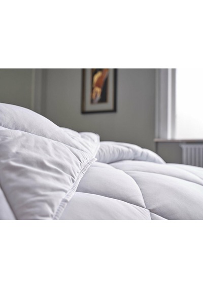 Doqu White Line Microfiber Yorgan Tek Kişilik