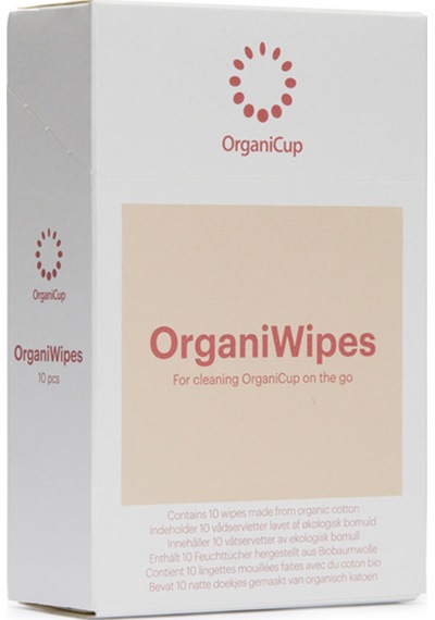 Organiwipes Menstrual Kap Temizleme Mendili 10'lu