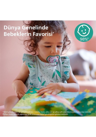 Philips Avent Ultra Aır Kız Bebek 2'li 6-18 Ay Emzik Scf085/61