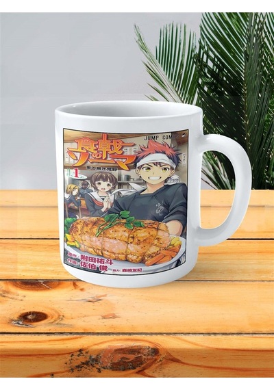 Shokugeki No Souma Baskılı Kupa Bardak Kişiye Özel Model 4 Çok Renkli