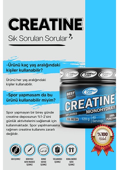 Creatine Monohydrate 300 Gr / Glutamine 300 Gr Aromasız
