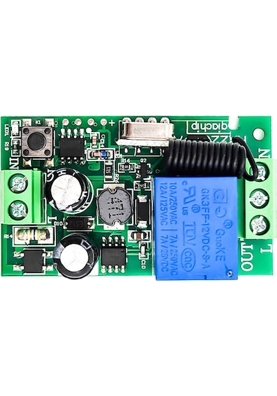 433Mhz RF 1 Kanal Röle Modül AC 220V  Kablosuz Pompa Fan Lamba