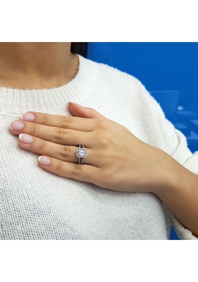 Lova 0,62 Karat Baget Pırlanta Yüzük - 1020322