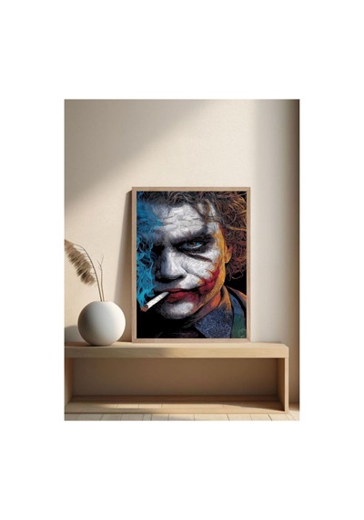 Poster Ahşap Çerçeveli Dekoratif Tablo Çok Renkli - 869075643 Çok Renkli