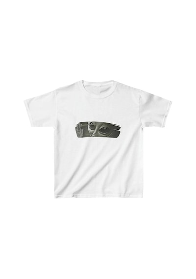 Çocuk Unisex Baskılı T-shirt - Beyaz
