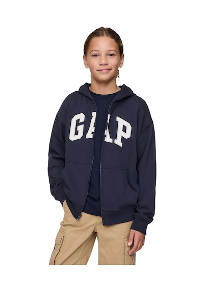 Gap Logo Relaxed Fermuarlı Sweatshirt - 743966-10006 Lacivert
