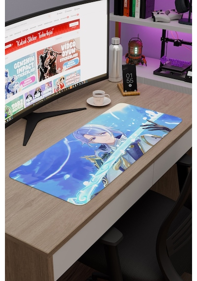 Ayato Genshin Impact Anime Gacha V3 - 70x30 Xl Gaming Mouse Pad Fare Altlığı