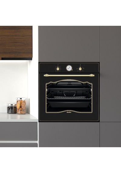 Simfer 8257 Siyah 8 Fonksiyon Ankastre Multi Turbo Fırın