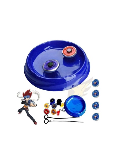 Peculıar Metal Fusion Clash Of Tornado Speed Top Stadyum Savaşı 4 Beyler Ve 2 Fırlatıcı Tek Pakette Çok Renkli