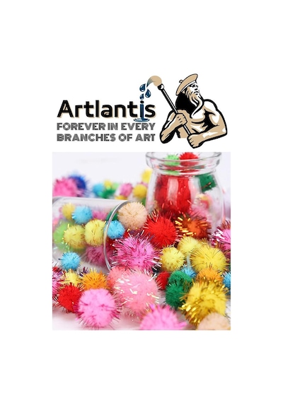 Simli Ponpon 10 Mm 20 Mm 30 Mm 85 Li Set 1 Paket Karışık Renk Pon Pon 1 Cm 2 Cm 3 Cm Pompom Elişi Etkinliği Anasınıfı Kreş Okul Öncesi Pom Pom
