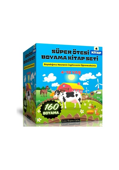 Süper Ötesi Boyama Kitap Seti 4 Kitap