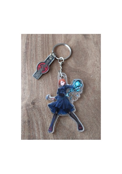 Owl Bag Jujutsu Kaisen Nobara Kugisaki Desenli Acrylic Anahtarlık Çanta Süsü Çok Renkli