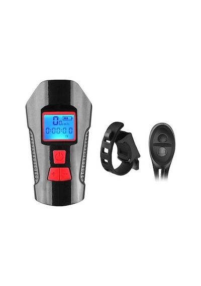 Schulzz Bkl005 T6 Led 1000 Lümen Kornalı Ve Hız Göstergeli Su Geçirmez Usb İle Şarj Edilebilir Bisiklet Farı 001