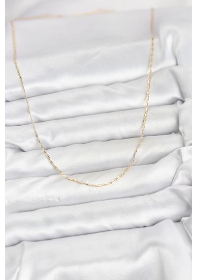 Cm 14k Gold Renk Kesme Model 60 Cm Kadın Kolye - Lisinya altın