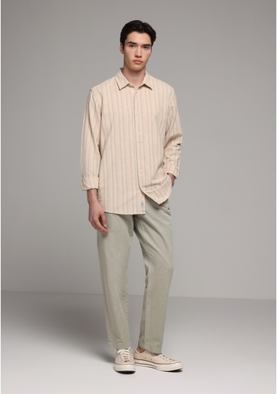 Colin's Colins Regular Fit Orta Bel Düz Paça Erkek Yeşil Pantolon Cl1079993 Q1.v2 Kha Haki