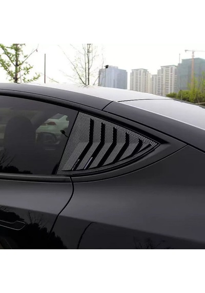 Tesla Juniper Yan Kelebek Camı Kapağı 2 Adet Mat Siyah