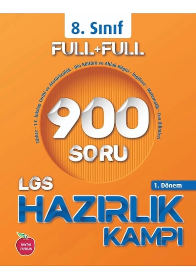 Newton Yayınları 8.sınıf Full+full 1.dönem 900 Soru Hazırlık Kamp Kitabı